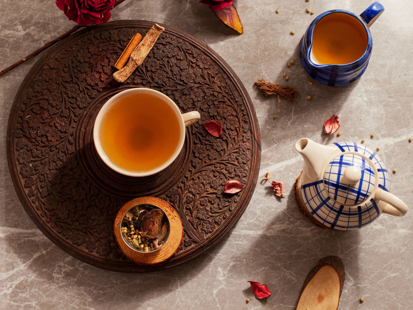 Védický čaj – ájurvédská bylinná wellness směs